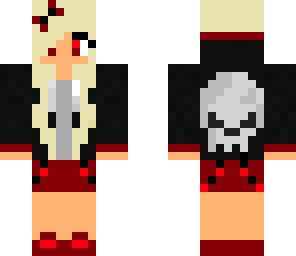 evil skull girl