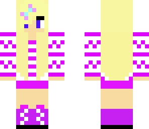 purple winter girl