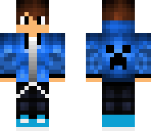 blue hoodie