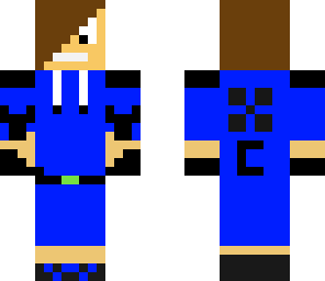 hombre azul