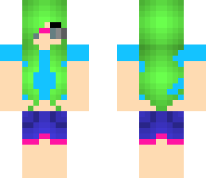 green blue and pink sunglasses girl