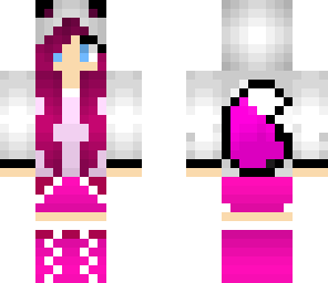 pink wolf girl