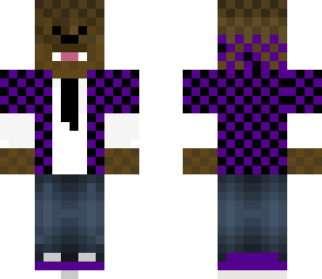 purple bacca using tie