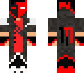 black and red ghost assassin