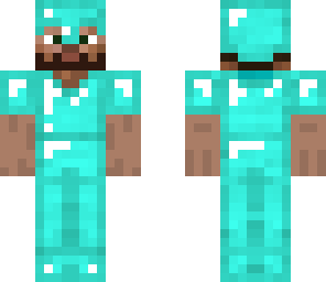 bearded steve in diamound