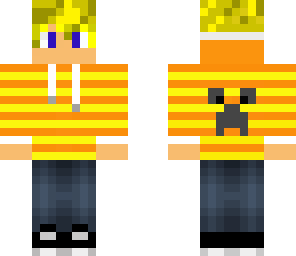 blond minecraft player