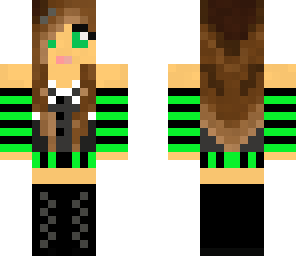 emo -green and black-