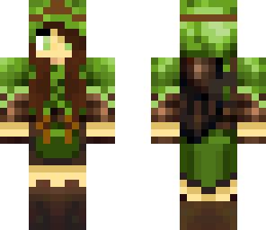 Wood Elf Girl 3 | Minecraft Skin