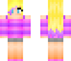 cute pink and purple girl 