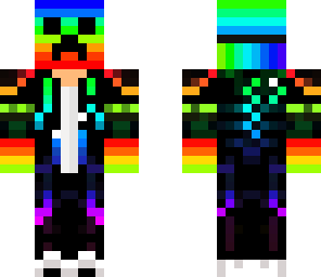 rainbow creeper wearing jacket