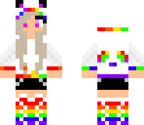 rainbow panda girl
