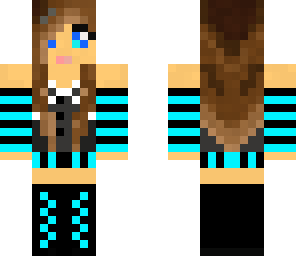 emo -aqua and black-