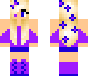 cute purple and blue girl
