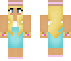 blue dress