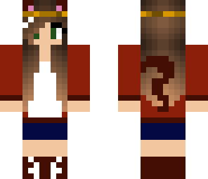 red cat girl edit