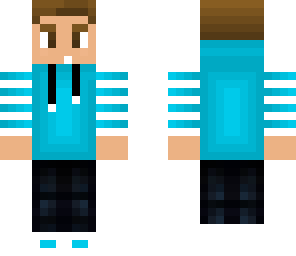 blue hoodie