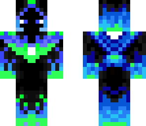 black and  blue man
