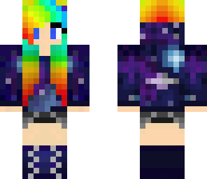 rainbow galaxy girl-beemo
