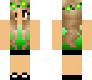 fixed green flower girl