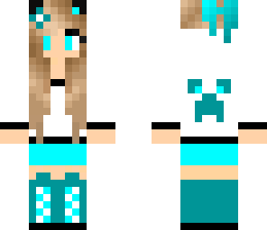 cyan creeper hoodie