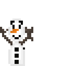 olaf in snow