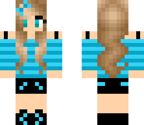 blue shirt girl