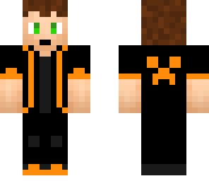 boy in orange and black