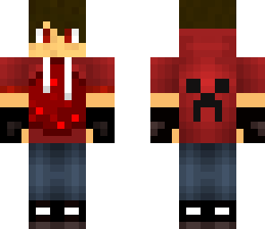 redstone dude with creeper face on the back