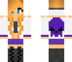 purple skull girl