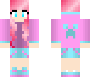 pink and blue gamer girl