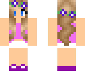 purple flower girl
