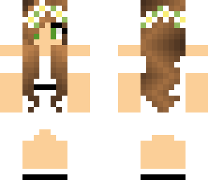 white dress and flower crown