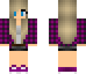 pink plaid girl