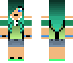 green gamer girl