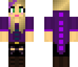 purple dino girl