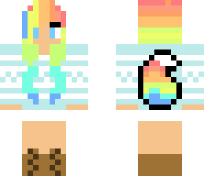 rainbow wolf girl