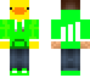 duck in  a hoodie