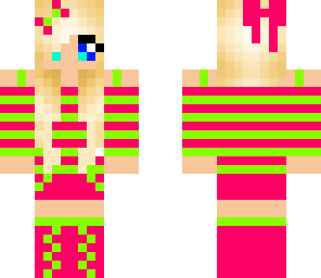 pink and green