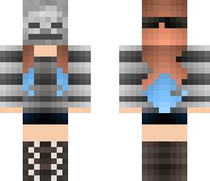 masked skeleton girl