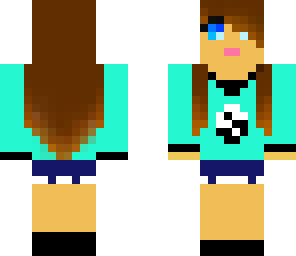 backwards blue girl