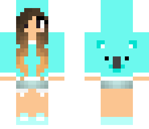 blue koala girl