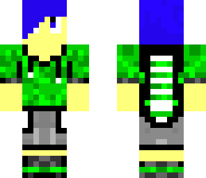 blue hair shorts no hat