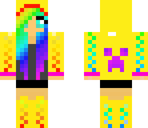 rainbow creeper girl - yellow -