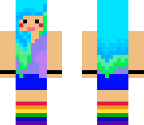 blue hair girl