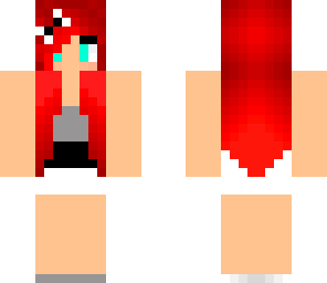 red hair dress