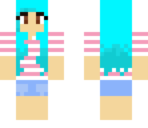 girl blue hair