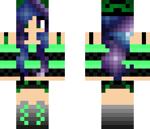 galaxy themed hair