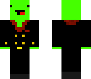 green in tux