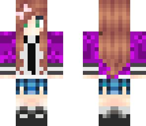 purple school girl