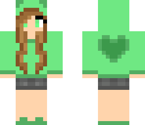 green hoodie